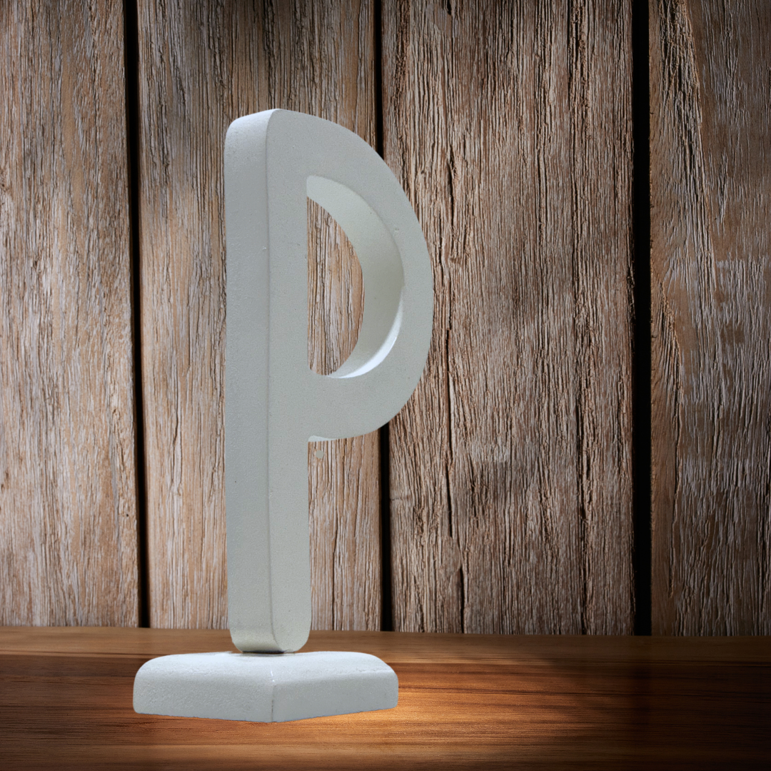 Chic Wooden Letters - Personalized Home & Office-Decorative Wooden- Alphabet Letters A in White - Perfect for Home decoration