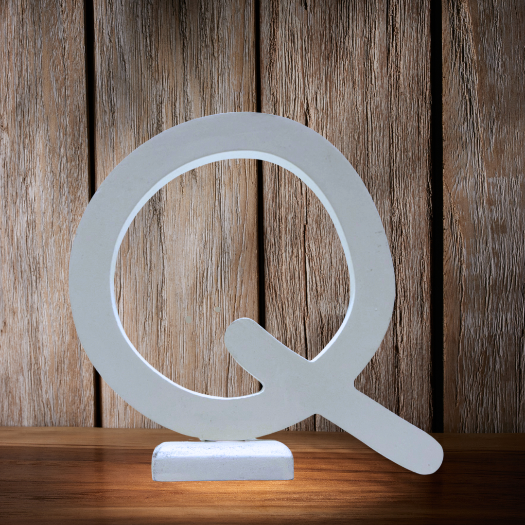 Chic Wooden Letters - Personalized Home & Office-Decorative Wooden- Alphabet Letters A in White - Perfect for Home decoration
