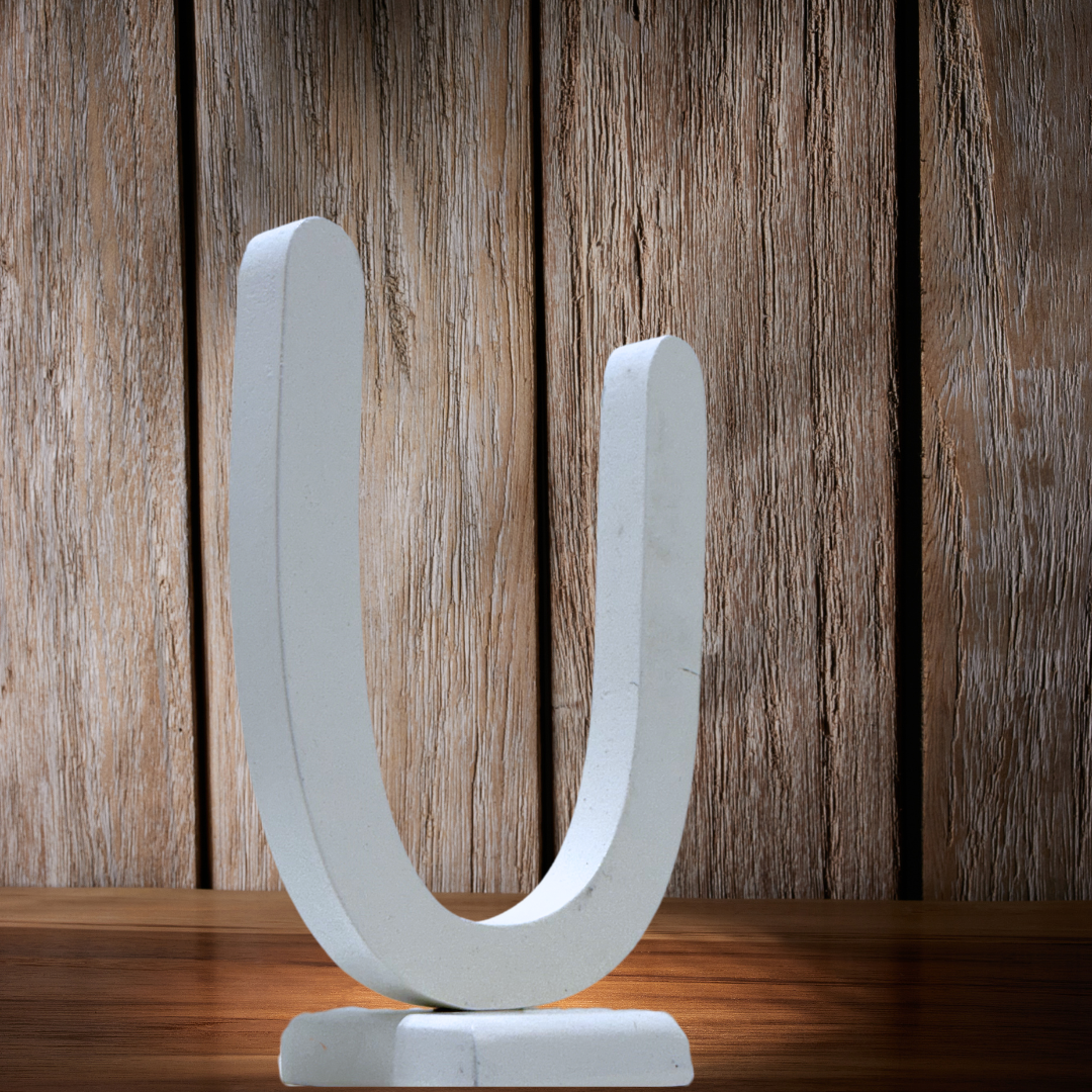 Chic Wooden Letters - Personalized Home & Office-Decorative Wooden- Alphabet Letters A in White - Perfect for Home decoration