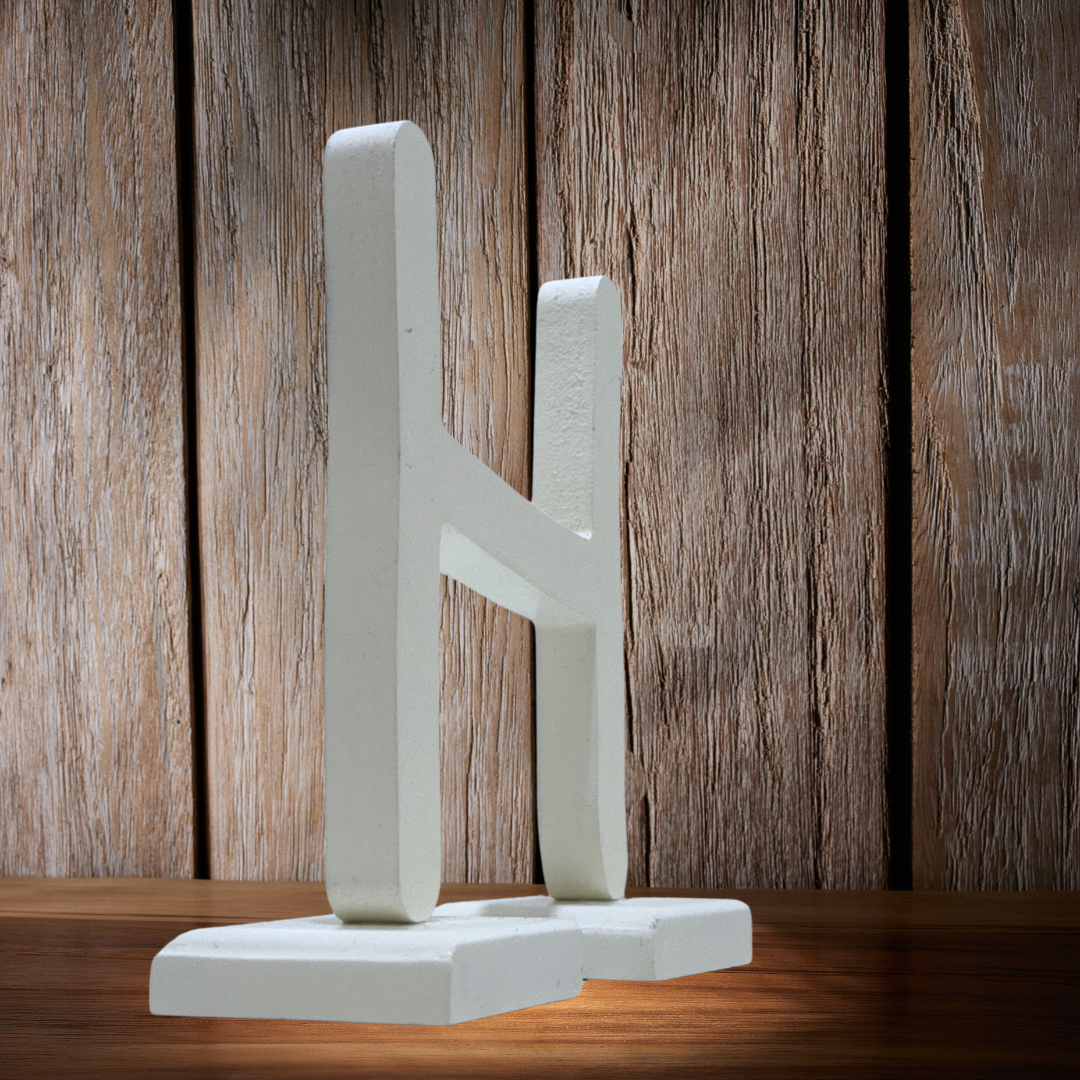 Chic Wooden Letters - Personalized Home & Office-Decorative Wooden- Alphabet Letters A in White - Perfect for Home decoration