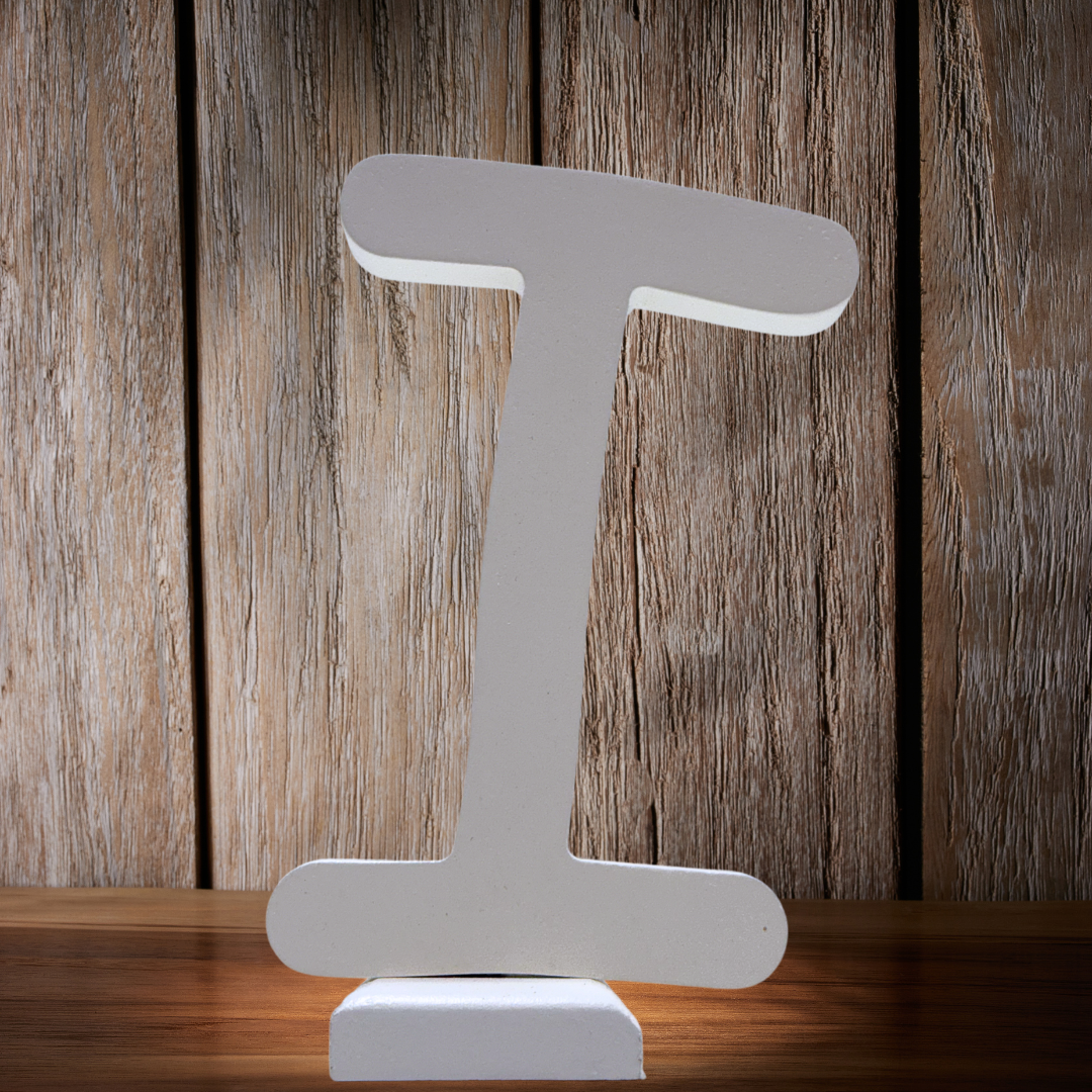 Chic Wooden Letters - Personalized Home & Office-Decorative Wooden- Alphabet Letters A in White - Perfect for Home decoration