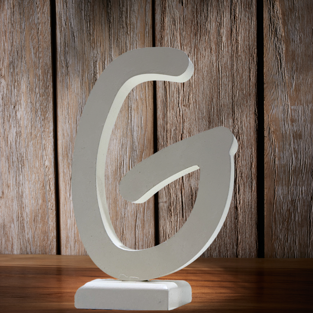 Chic Wooden Letters - Personalized Home & Office-Decorative Wooden- Alphabet Letters A in White - Perfect for Home decoration