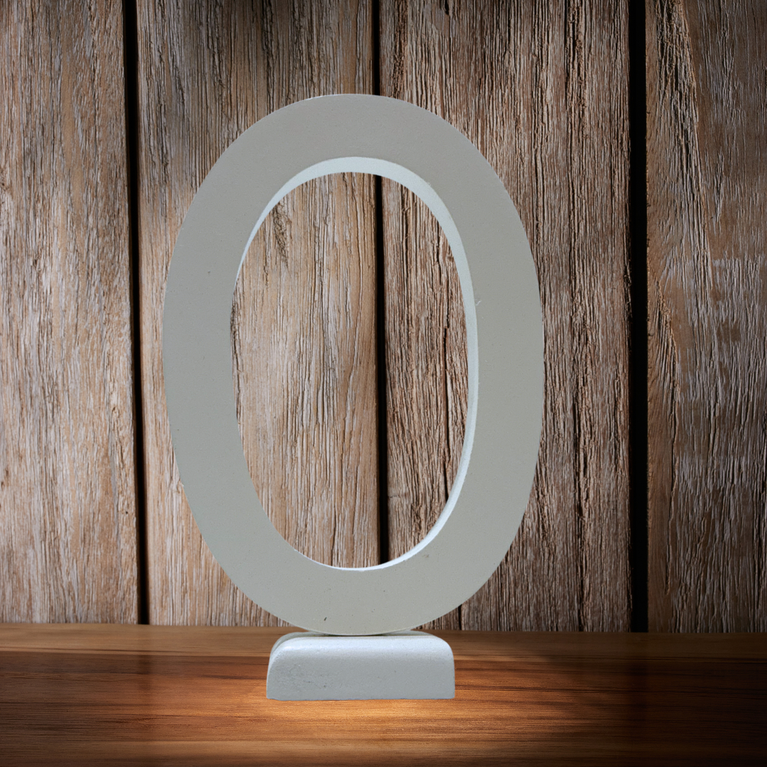 Chic Wooden Letters - Personalized Home & Office-Decorative Wooden- Alphabet Letters A in White - Perfect for Home decoration