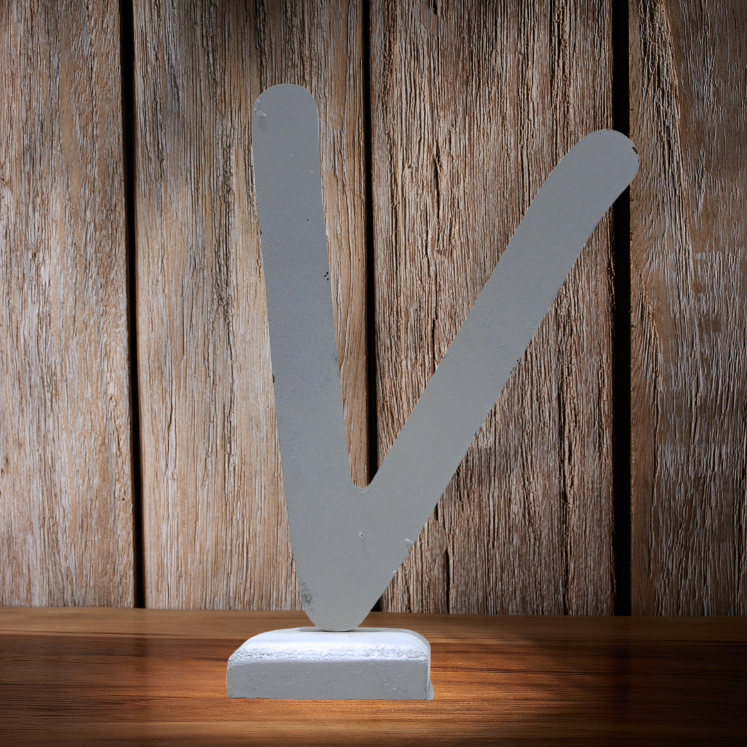 Chic Wooden Letters - Personalized Home & Office-Decorative Wooden- Alphabet Letters A in White - Perfect for Home decoration