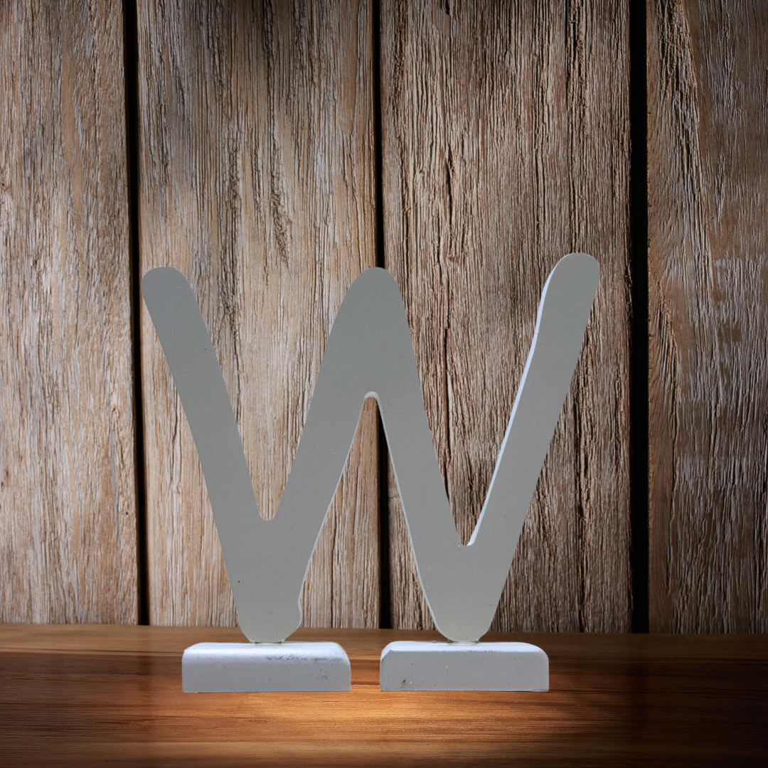 Chic Wooden Letters - Personalized Home & Office-Decorative Wooden- Alphabet Letters A in White - Perfect for Home decoration