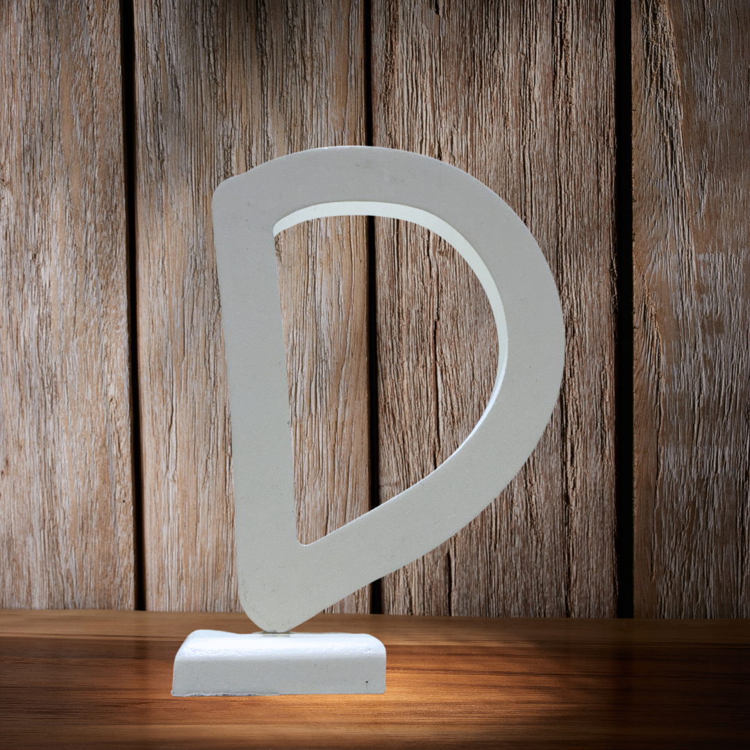 Chic Wooden Letters - Personalized Home & Office-Decorative Wooden- Alphabet Letters A in White - Perfect for Home decoration