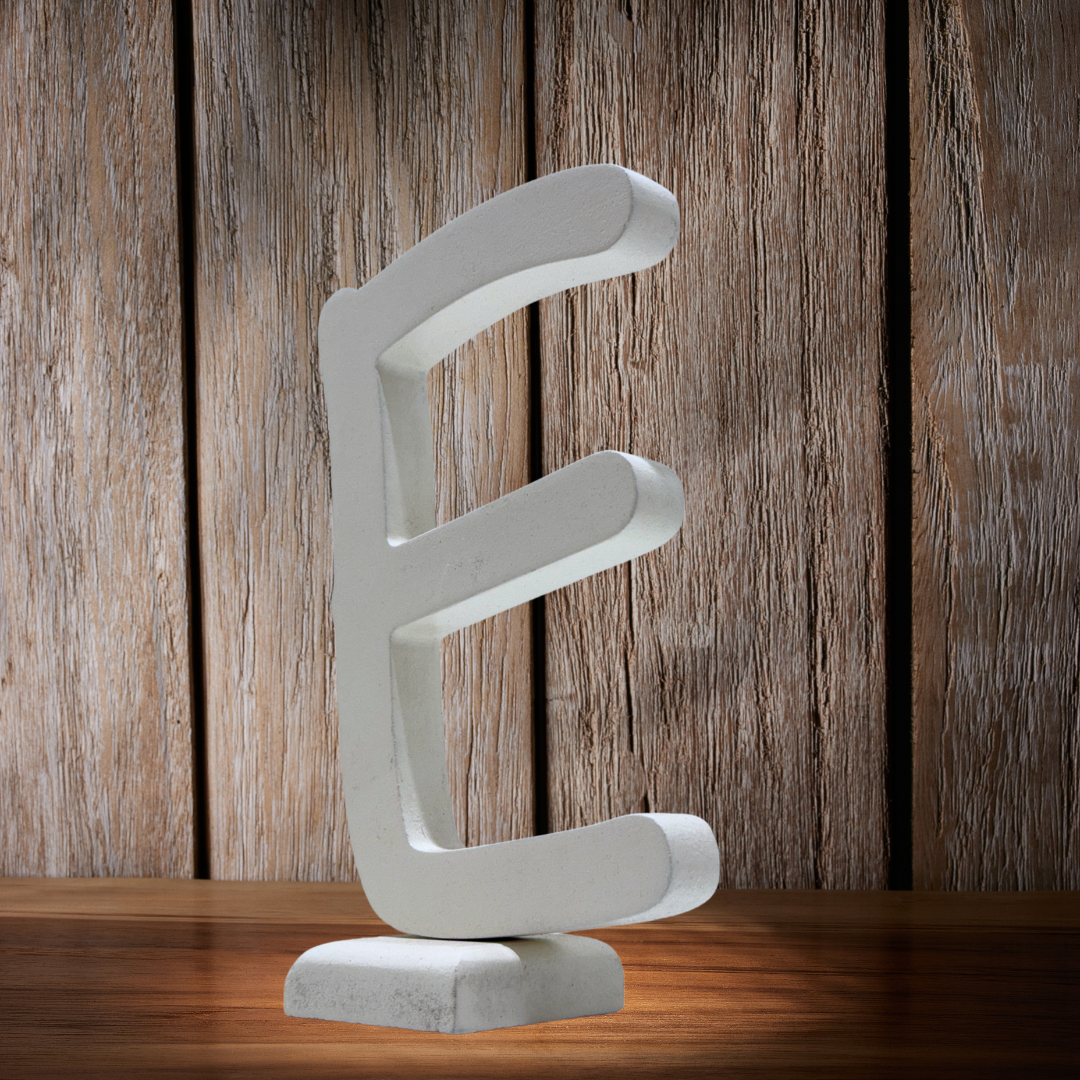 Chic Wooden Letters - Personalized Home & Office-Decorative Wooden- Alphabet Letters A in White - Perfect for Home decoration