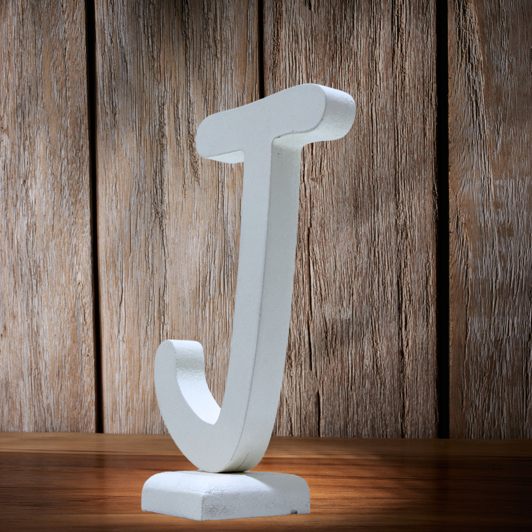 Chic Wooden Letters - Personalized Home & Office-Decorative Wooden- Alphabet Letters A in White - Perfect for Home decoration