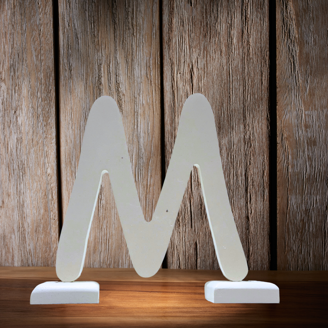 Chic Wooden Letters - Personalized Home & Office-Decorative Wooden- Alphabet Letters A in White - Perfect for Home decoration