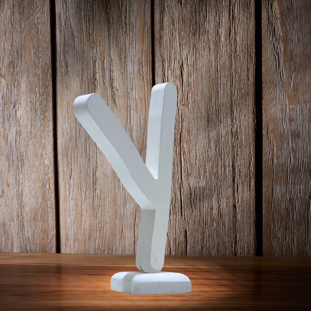 Chic Wooden Letters - Personalized Home & Office-Decorative Wooden- Alphabet Letters A in White - Perfect for Home decoration