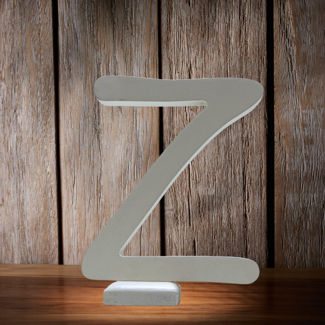 Chic Wooden Letters - Personalized Home & Office-Decorative Wooden- Alphabet Letters A in White - Perfect for Home decoration