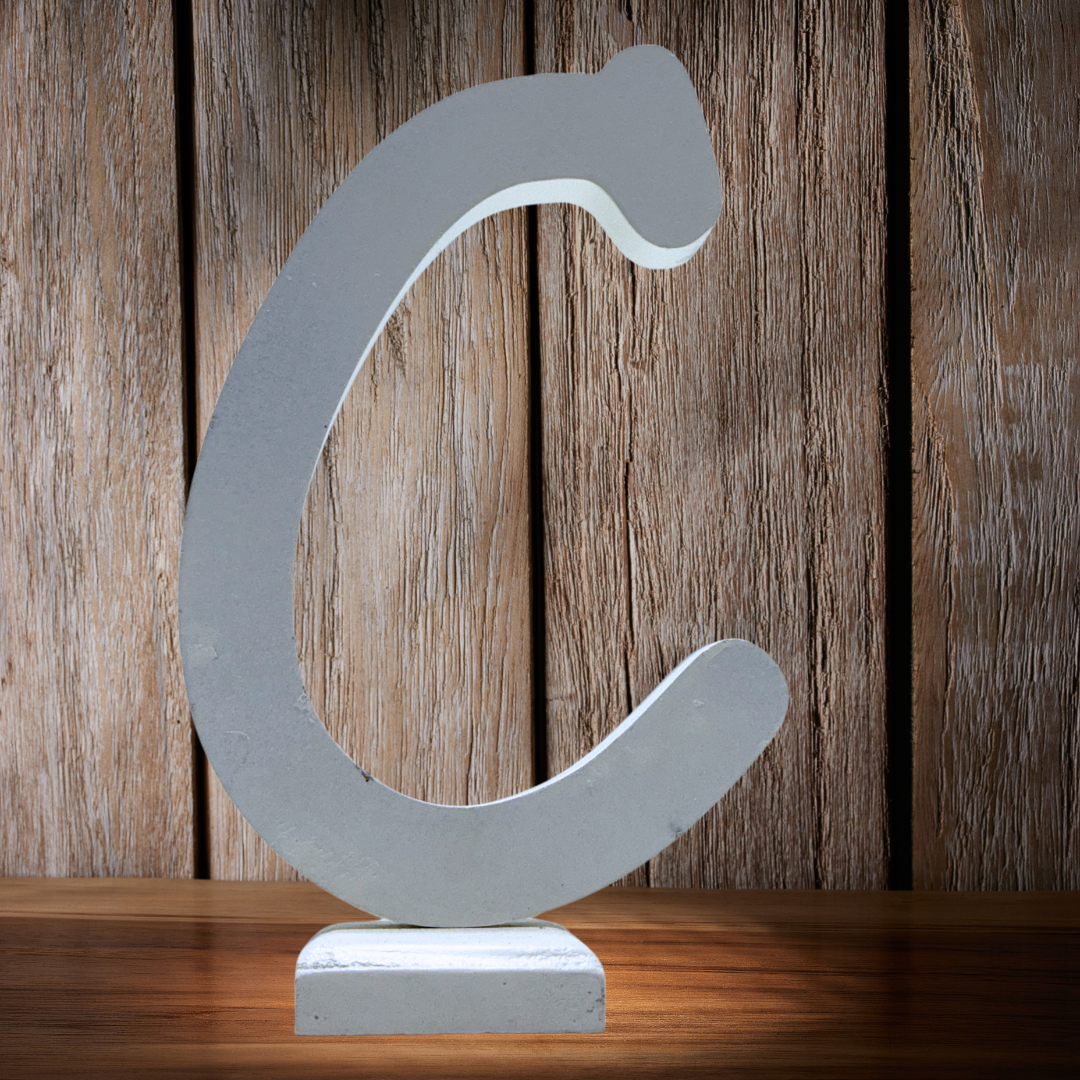 Chic Wooden Letters - Personalized Home & Office-Decorative Wooden- Alphabet Letters A in White - Perfect for Home decoration