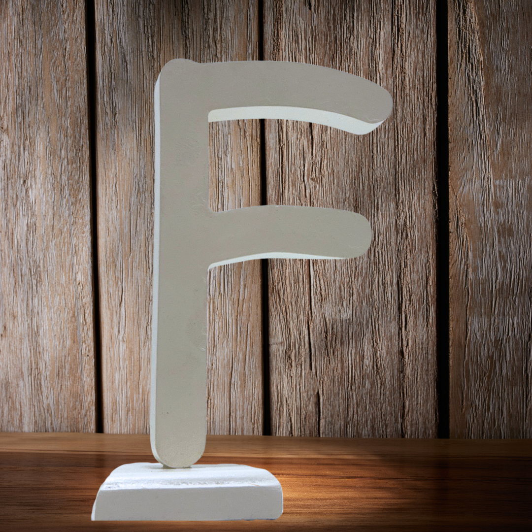 Chic Wooden Letters - Personalized Home & Office-Decorative Wooden- Alphabet Letters A in White - Perfect for Home decoration