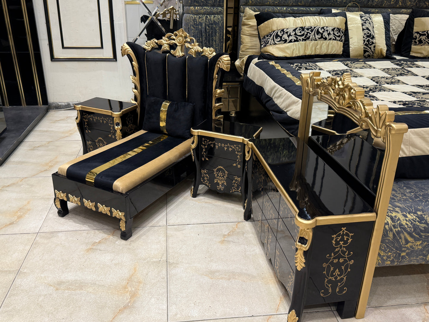 Avlion Kids Royal Bedroom Set – Classic Elegance in a Petite Package