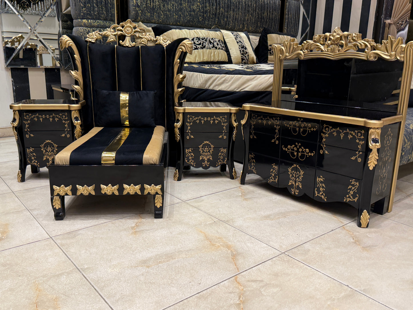 Avlion Kids Royal Bedroom Set – Classic Elegance in a Petite Package