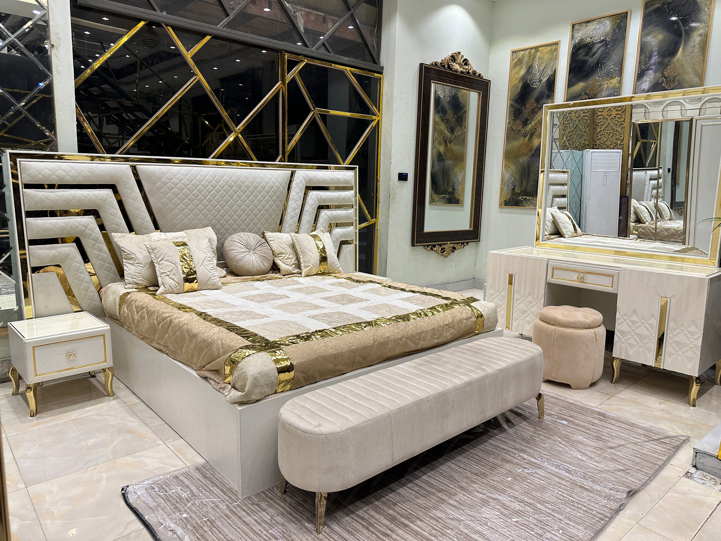 The Opulent Elegance Bedroom Set – Redefining Luxury Living – High-quality home furnishing