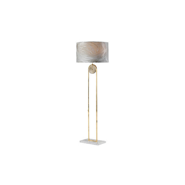 Sophisticated Marble and Gold Floor Lamp