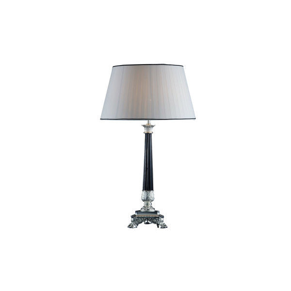 Sophisticated Black and Silver Table Lamp