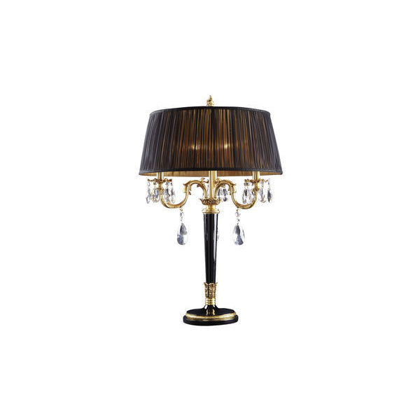 Elegant Crystal Accented Table Lamp