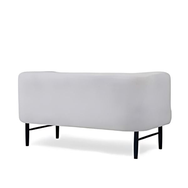 Cozy Elegance: The Light Gray Sofa with Plush Cushions