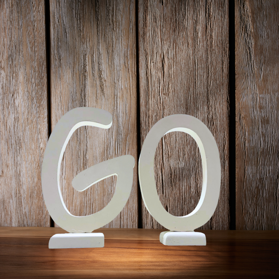 Chic Wooden Letters - Personalized Home & Office-Decorative Wooden- Alphabet Letters A in White - Perfect for Home decoration
