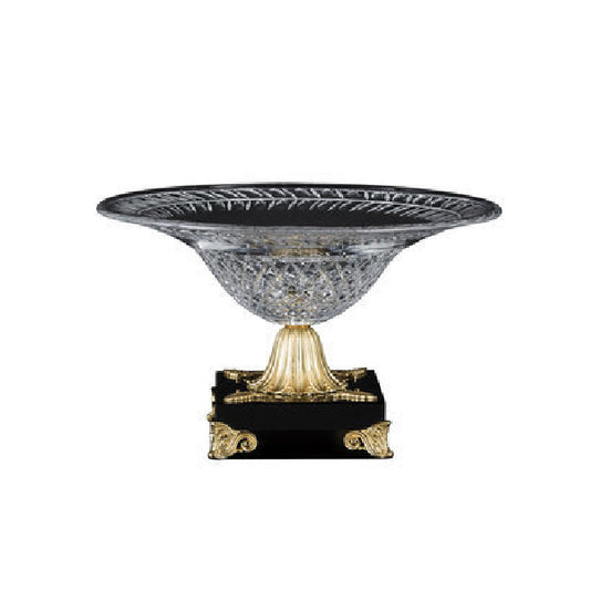 Stunning Crystal and Gold Decorative Centerpiece Bowl