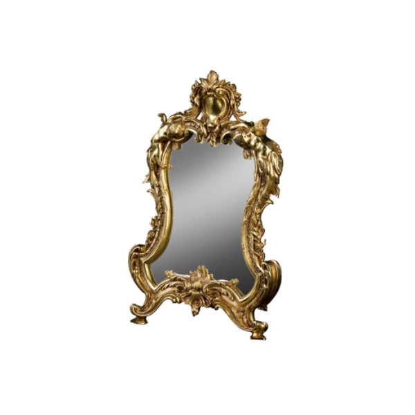 Gilded Rococo Mirror: An Exquisite Reflection of Luxury