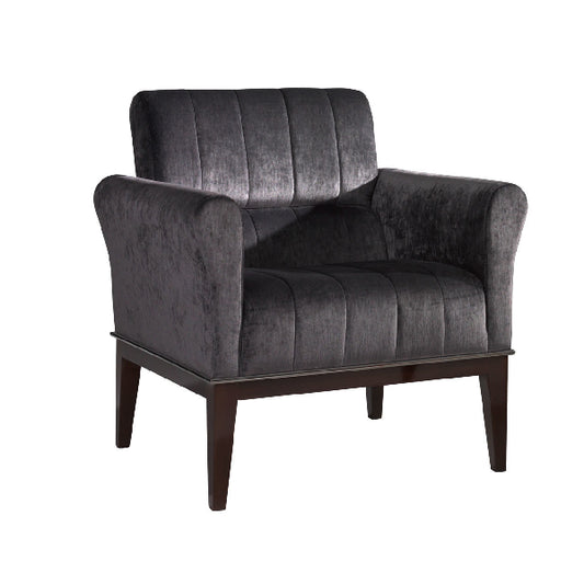 Stylish Velvet Armchair with Contemporary Design