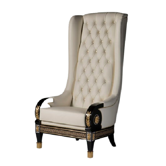 Regal High-Back Chair with Timeless Elegance and Luxurious Comfort