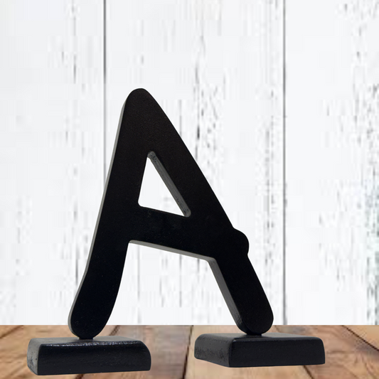 Decorative Wooden Alphabet Letters  in Black - Perfect for Home decoration Charming Wooden Letter Wall Art – High-quality home furnishing