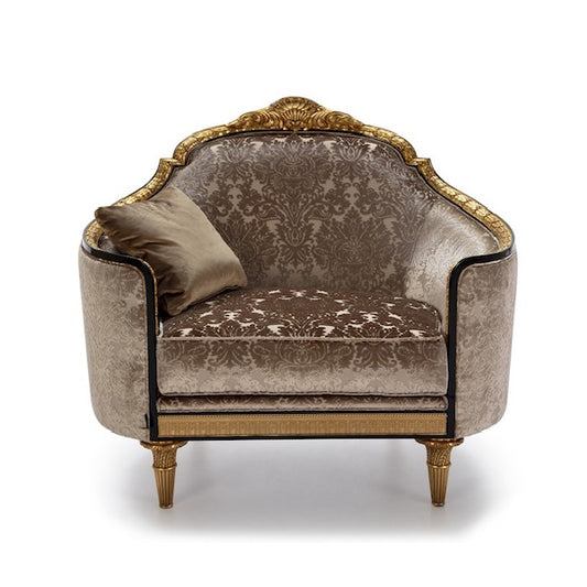 Opulent Accent Chair with Luxurious Detailing