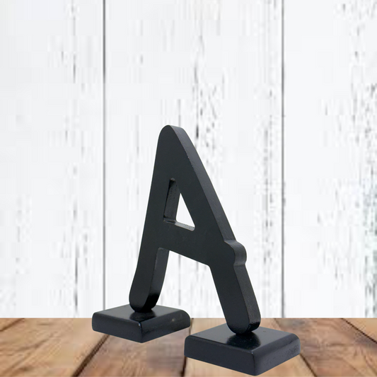 Decorative Wooden Alphabet Letters  in Black - Perfect for Home decoration Charming Wooden Letter Wall Art