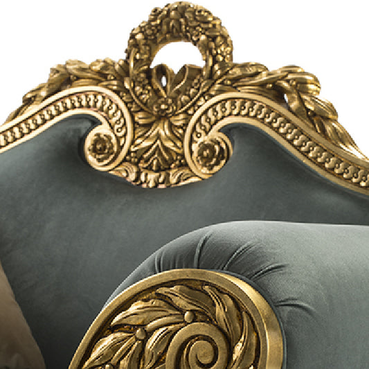 Regal Armchair with Opulent Accents and Luxurious Comfort