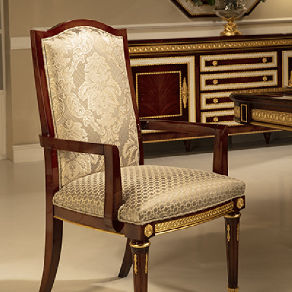 Classic Upholstered Armchair with Timeless Elegance