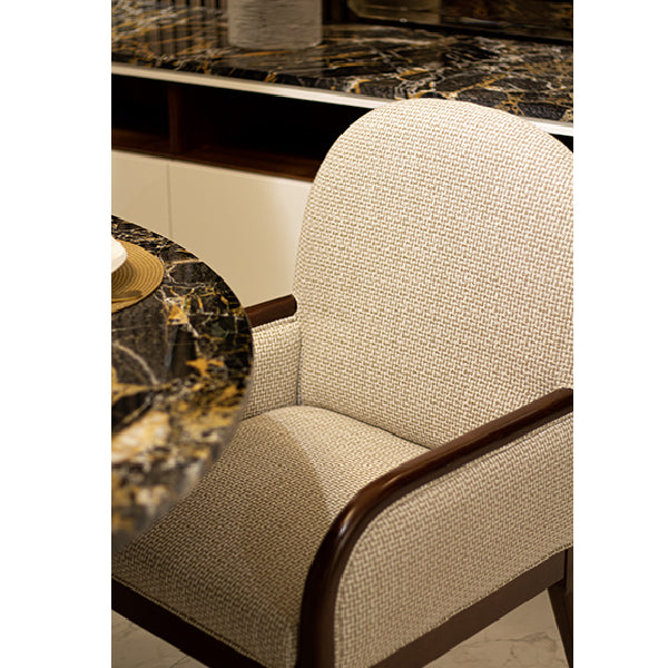 Stylish Upholstered Armchair with Classic Touch