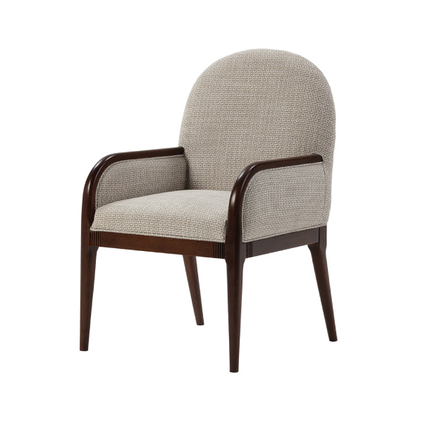 Stylish Upholstered Armchair with Classic Touch