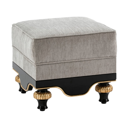 Stylish Upholstered Ottoman with Elegant Detailing