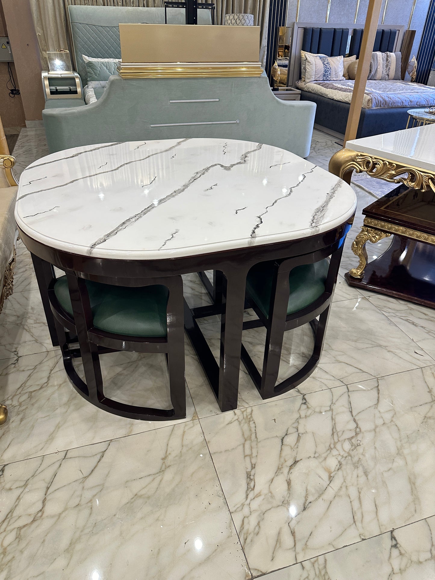 Marble Top Breakfast Nook