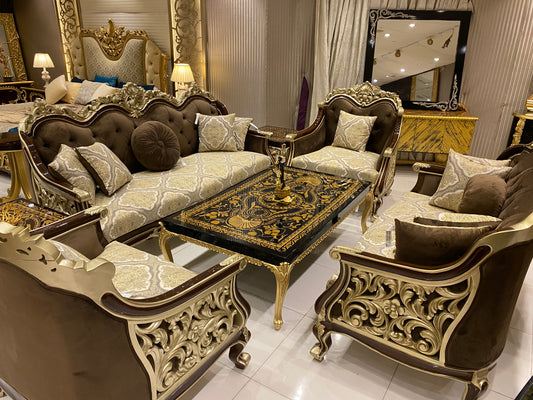 Sultan Sofa Set with Centre Table Set