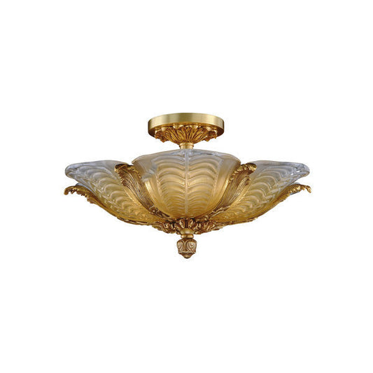 Elegant Art Deco Flush Mount Ceiling Light