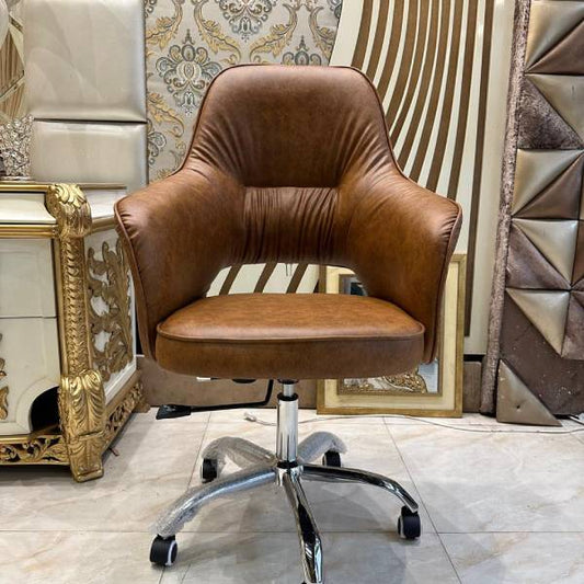 Vintage Leather Swivel Chair