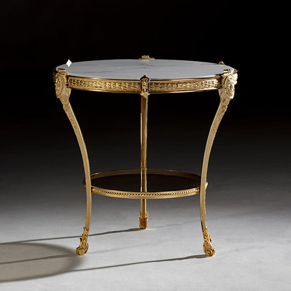 Luxurious Round Side Table with Exquisite Detailing