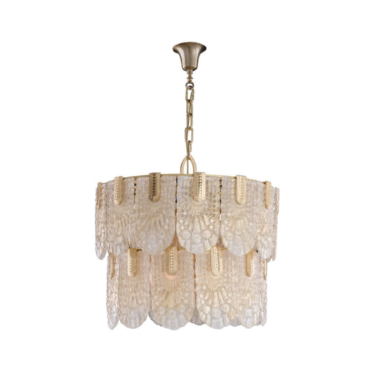 Chic and Textured Pendant Chandelier