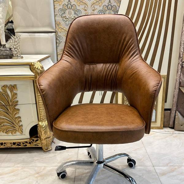 Vintage Leather Swivel Chair