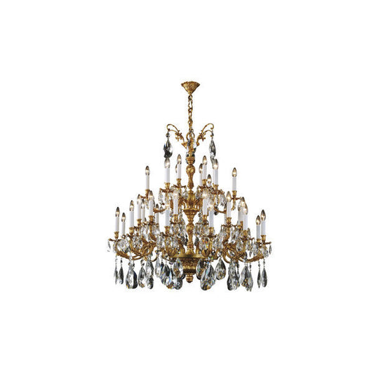 Stunning Multi-Tiered Crystal Chandelier