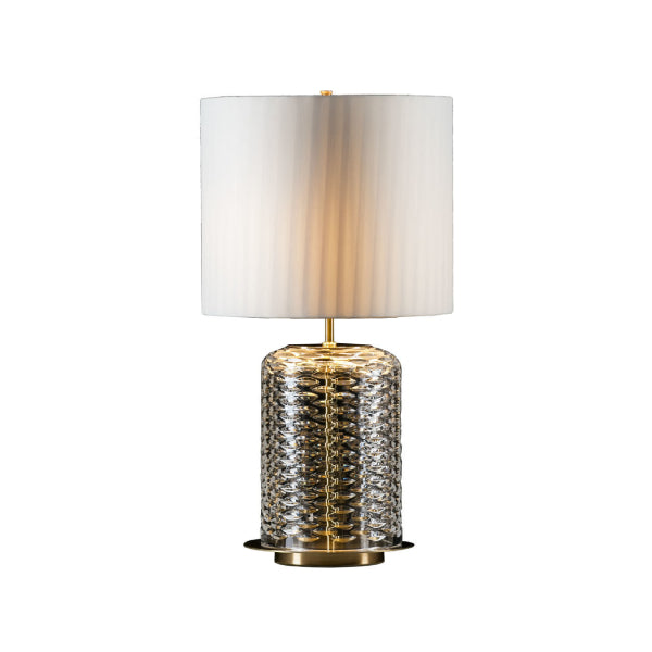 Elegant Crystal Table Lamp with Gold Accents