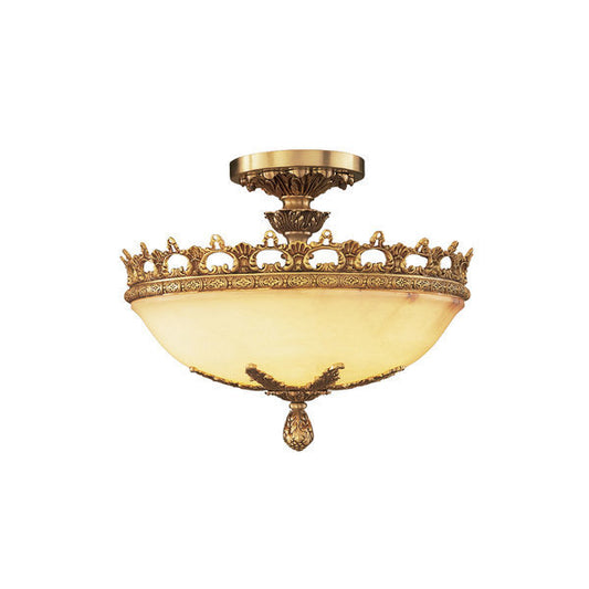 Regal Ornate Flush Mount Ceiling Light