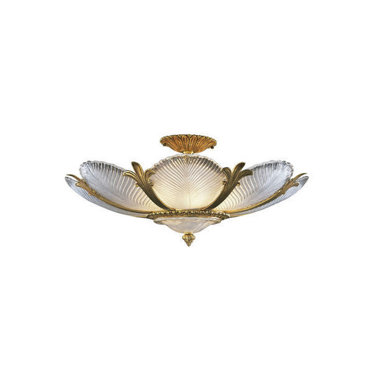 Elegant Floral Design Flush Mount Ceiling Light