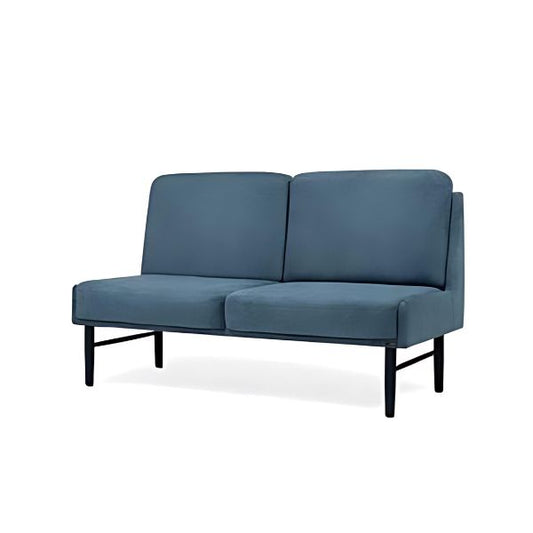 Contemporary Comfort: The Simple Blue Sofa