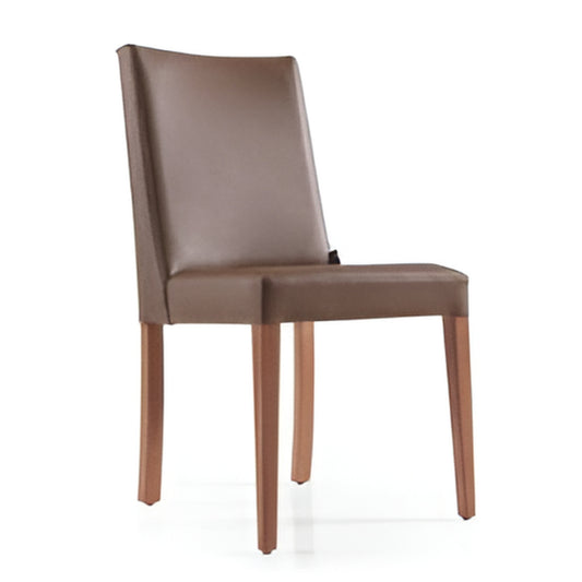 Classic Brown Upholstered Dining Chair: Timeless Elegance and Comfort